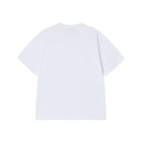 25SS REAL ALIEN FUZZY RABBIT SHORT SLEEVE T-SHIRT WHITE