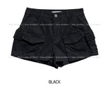 vintage multi-pocket short pants