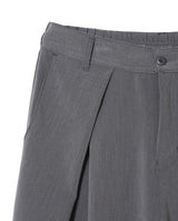Leaf double pin tuck string wide slacks