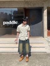 Chiba Patchwork Short Sleeve Shirt