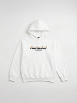 I Work for My Cat ヘビーウェイトピケフーディー 420g