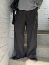 Mock wide slacks