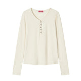 Ribbed Henley Neck Long Sleeve (26FTP-LSTS03)