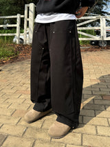Balloon double knee sweatpants