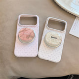 ラクシャリーストーンパターンマグネティックiphoneケース