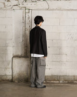 LAYERED CARGO PANTS (GRAY)