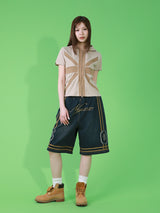 CROSS PATCH HOODIE (BEIGE)