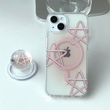 Pink - スプリングスター Magsafe フォーンケース スマホグリップ セット