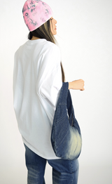 (UNISEX)アイボリーボクシーTシャツ