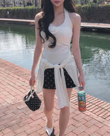 [♡MADE♡] bali corsage on halter top