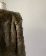 Rokina Eco Fur Jacket (Brown)