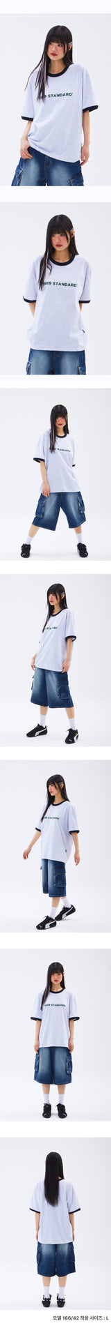 BASIC LOGO Cool Cotton Ringer Short Sleeves (SRSSTD-0006)