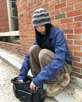 [ORIGINAL] Taeni Loose-Fit High-Neck Sweatshirt