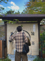 Sand Vintage Check Shirt 6C