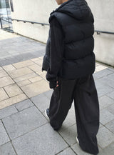 Tailed Padded Hooded Vest 3C