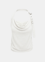 Livia Buckle Halter Top