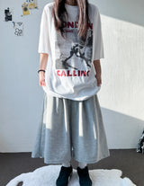 Michael Tattoo Lettering Boxy Fit Tee 3color