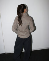 Side button shirts [Taupe]