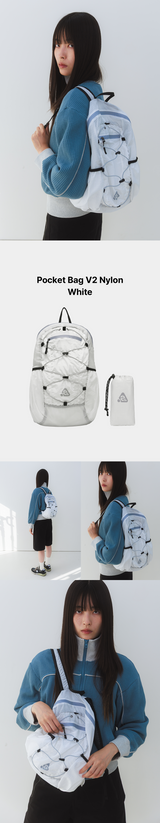 Ultra-light Compact PocketBag V2 Nylon White