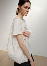 Lace Flower Scrunchie_White