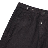 インディアンダブルニーデニムパンツ / Maroon black