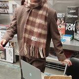 ASCLO Wool Check Reggae Muffler (2color)