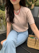 [MADE] ヘイボツイストハーフニット
