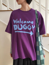 【即日発送】YWD ウェルカムTシャツ_パープル (1color)