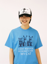 My House Cat Tee - Blue