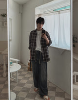 コーネルバンディングバルーンデニムパンツ