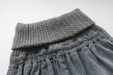 Nora Knit Waist Wide Denim