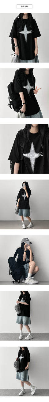 Tain DIA Boxy フィット半袖Tシャツ