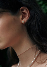 [14k gold] Deux.k.09 / haute pearl earring (8mm)