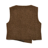 [LINE] Wool Jacquard Button Vest