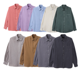 Glass Pigment Basic Cotton Shirt