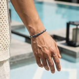 Silver Dot Bead Bracelet