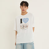 アイラブマルチーズハーフスリーブTシャツ