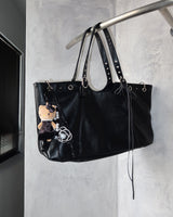 3 Color Ring Eyelet Big Shoulder Bag