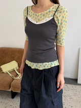 lace point sleeveless top 