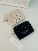 Dot card wallet - BEIGE
