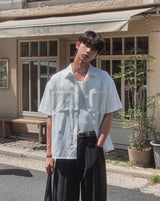 Himez Oxford Roll-up Short Sleeve Shirt