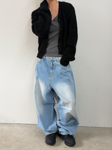 Bloom stud ballon denim pants(2color)