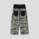 DN camo color combination denim pants (1C)