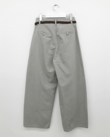 [SET]Mute Curved Pants + Belt