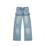 overskirt bilayer jeans