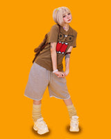 パンチ ハーフスウェットパンツ (2color)