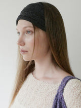 Lace Flower Hair Band_Grey