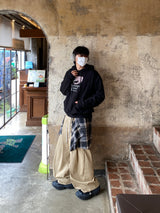 Debut Check Layered Cotton Pants 2C
