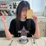 MELLOW スターチェックハーフTシャツ