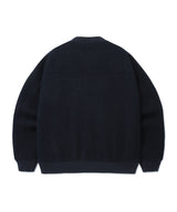 Bouclé Stadium Jacket Navy